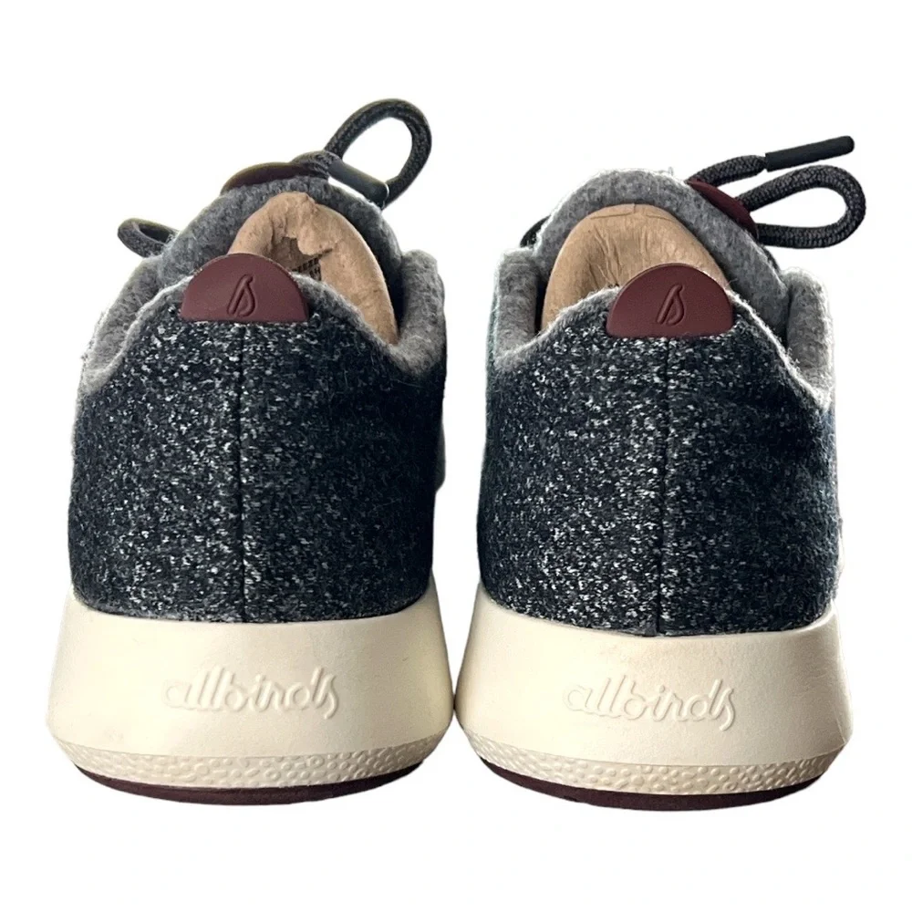 Allbirds Wool Runners Mizzles‎ Gray Cream Sneakers Tennis Shoes Lace Up Merino
